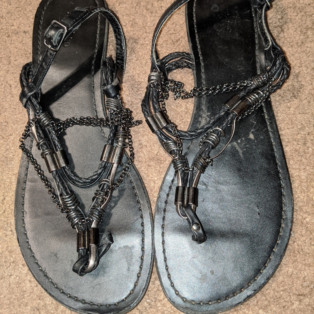 Black sandals